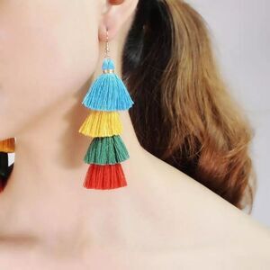 Layered Tassel Earrings